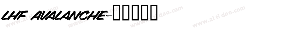 LHF Avalanche字体转换